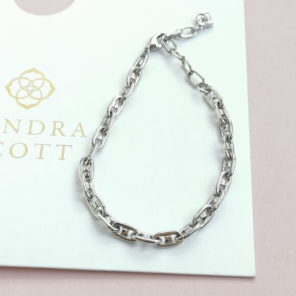 Kendra Scott Bailey Collection. Silver Chain Bracelet - Picture 1 of 3